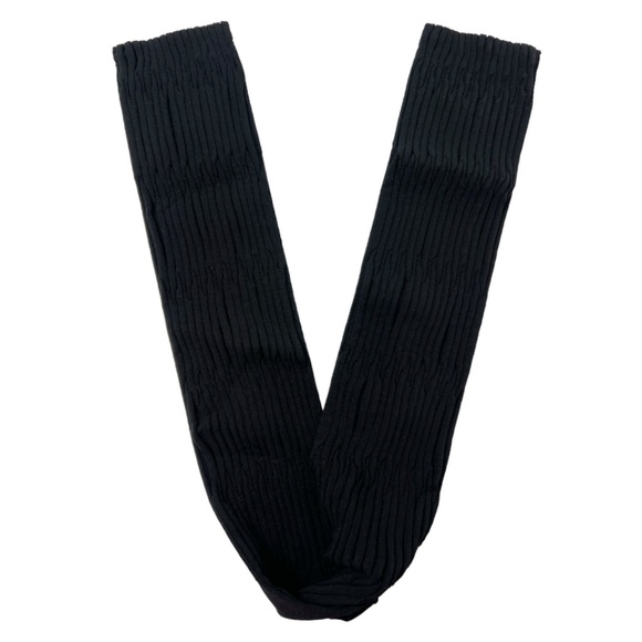 Chanel Black Ribbed Fabric Knit O/S Belt 33" - Picture 1 of 9